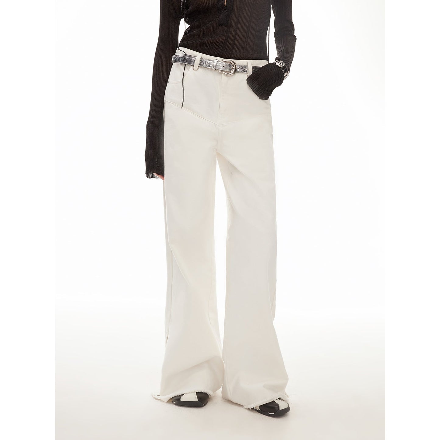 Vintage Style Denim Pants