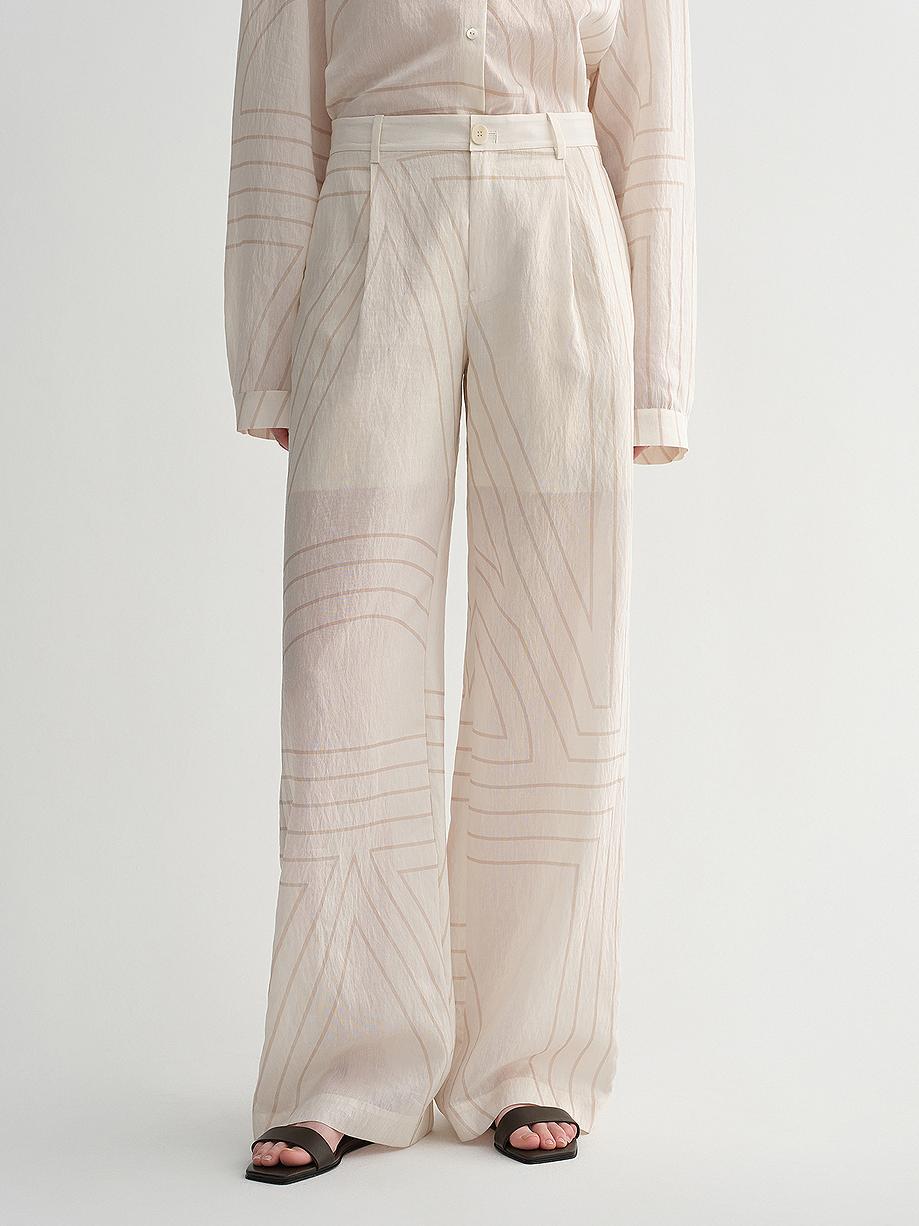Linen Art Stripe Shirt