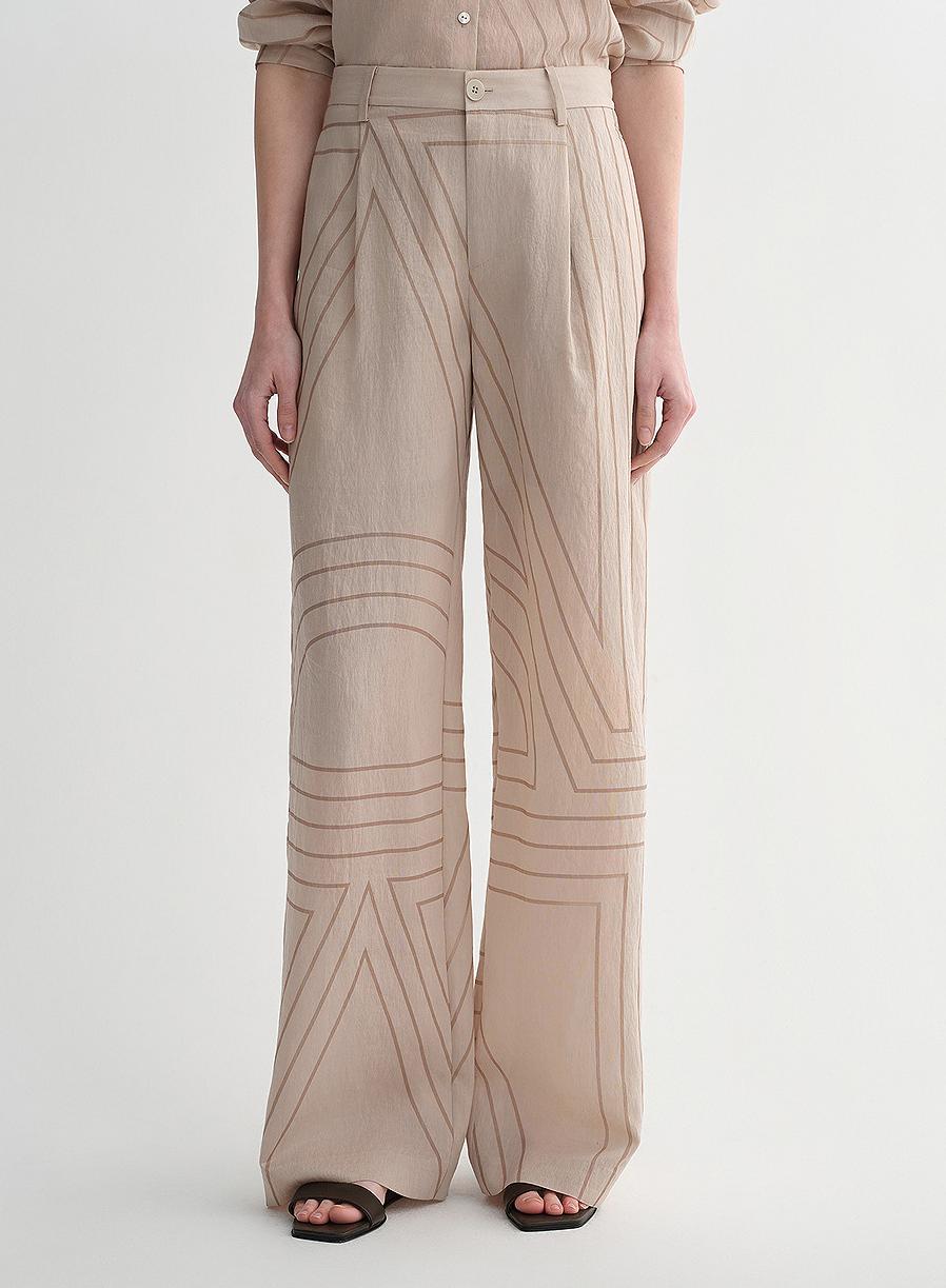 Linen Art Stripe Shirt