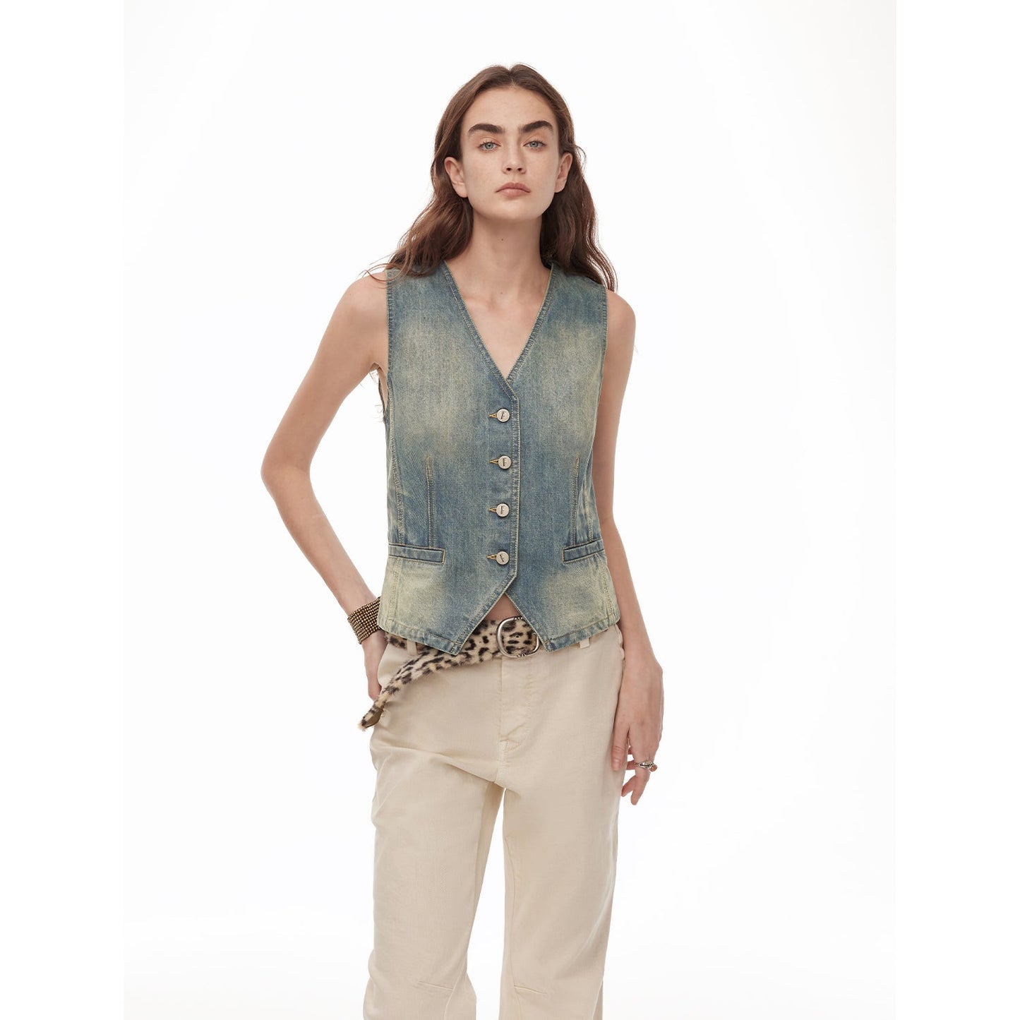 "Diary of an Old Friend" Customized Breathable Ramie Oversize Suit Vest Set