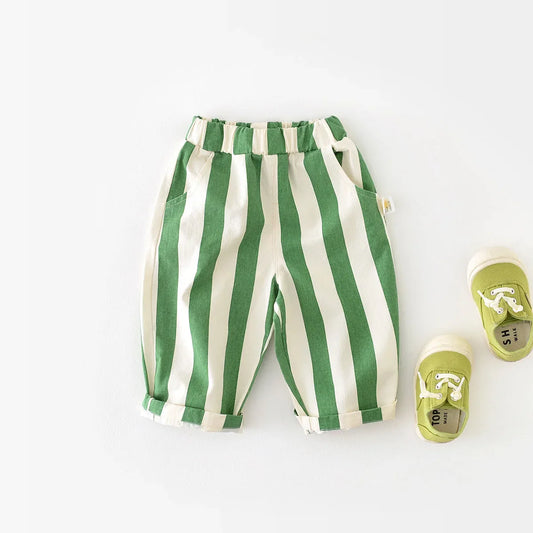 Candy Cane High Waist Stripe Pants