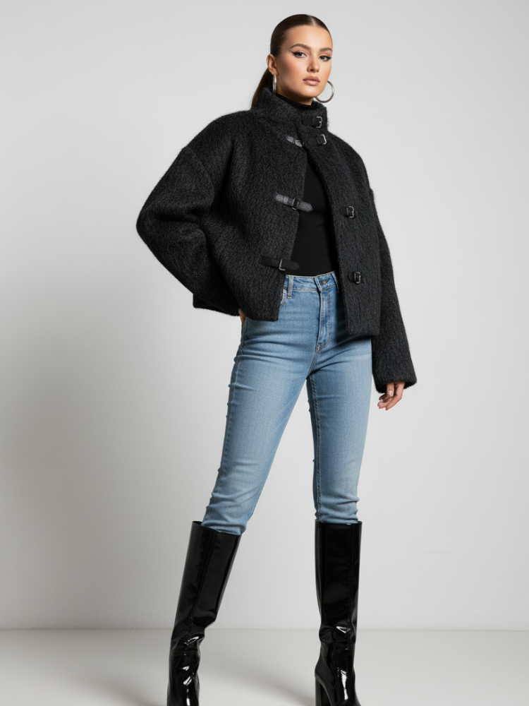 Short Wool-Feel Jacket, Upper West Side