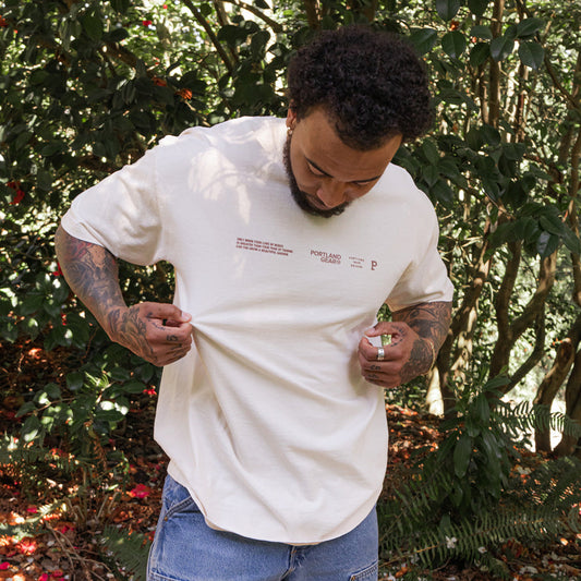 All-American Slogan Tee - Cream