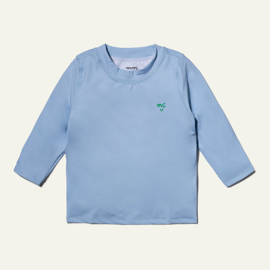 UFP 50+ Recycled Polyester Placid Blue Kid Rashguard