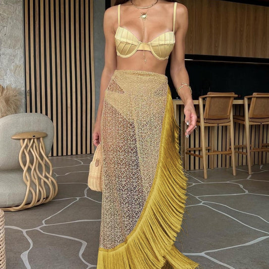 Tassel Split Bikini