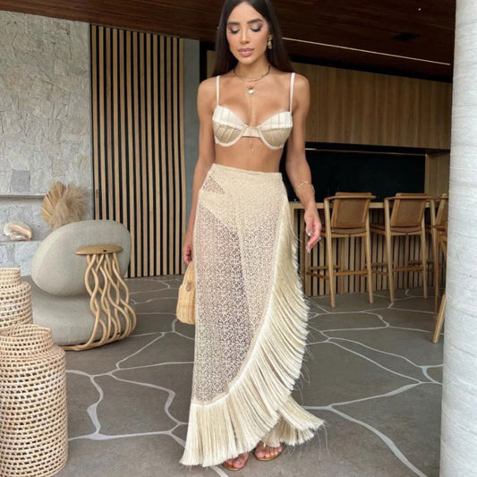 Tassel Split Bikini
