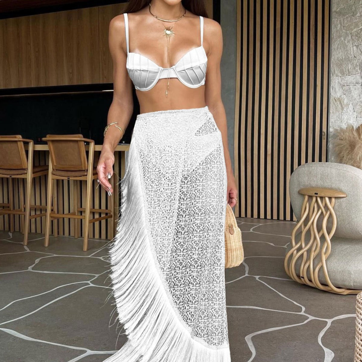 Tassel Split Bikini