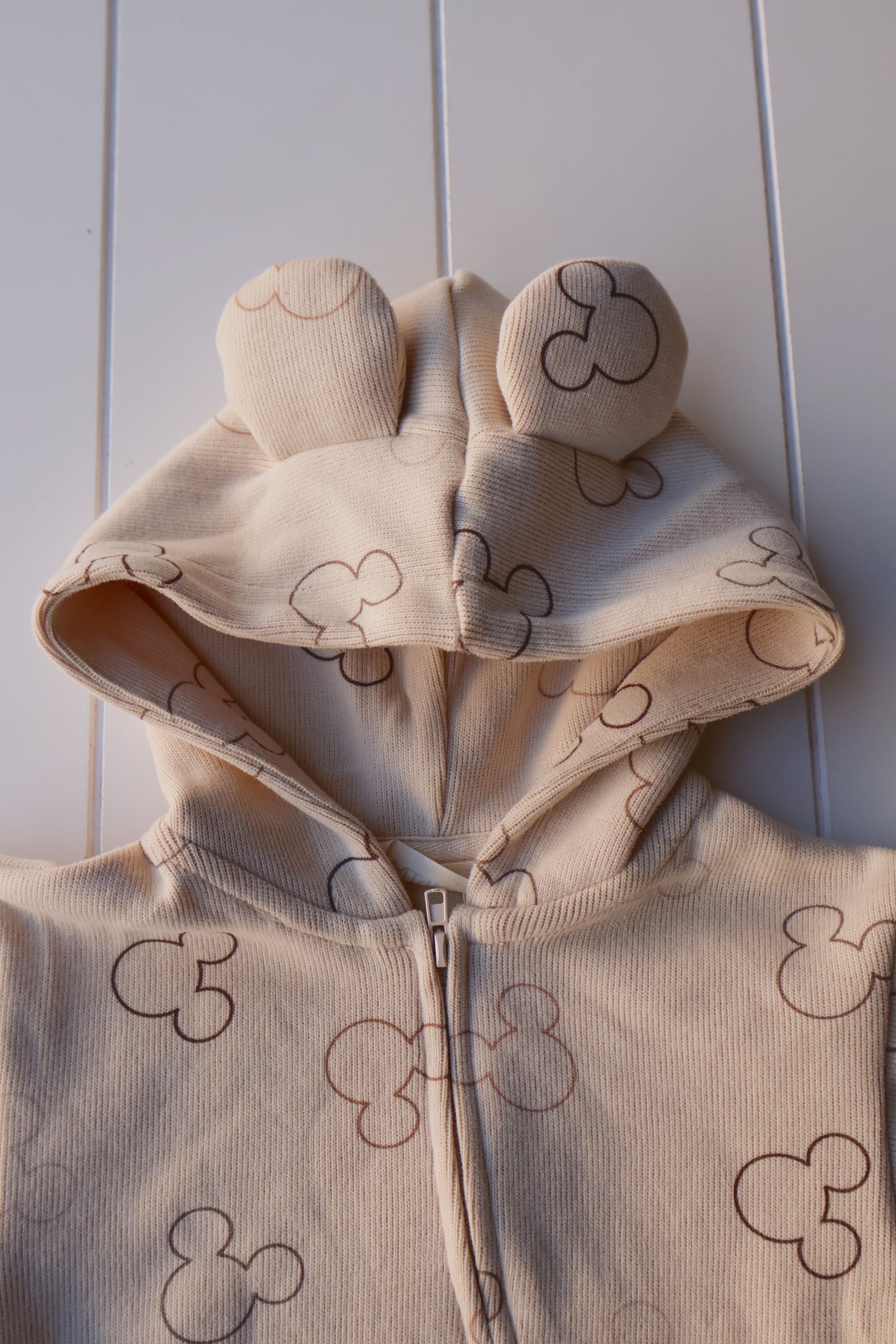 Printed Zip Hooded Jumpsuit