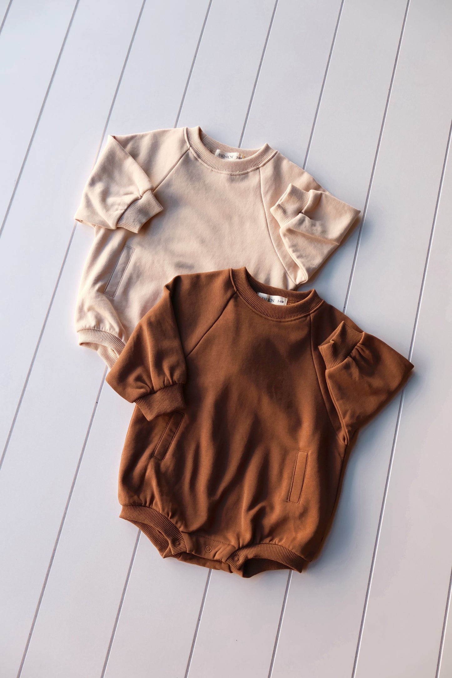 Neutral Sweatshirt Onesie