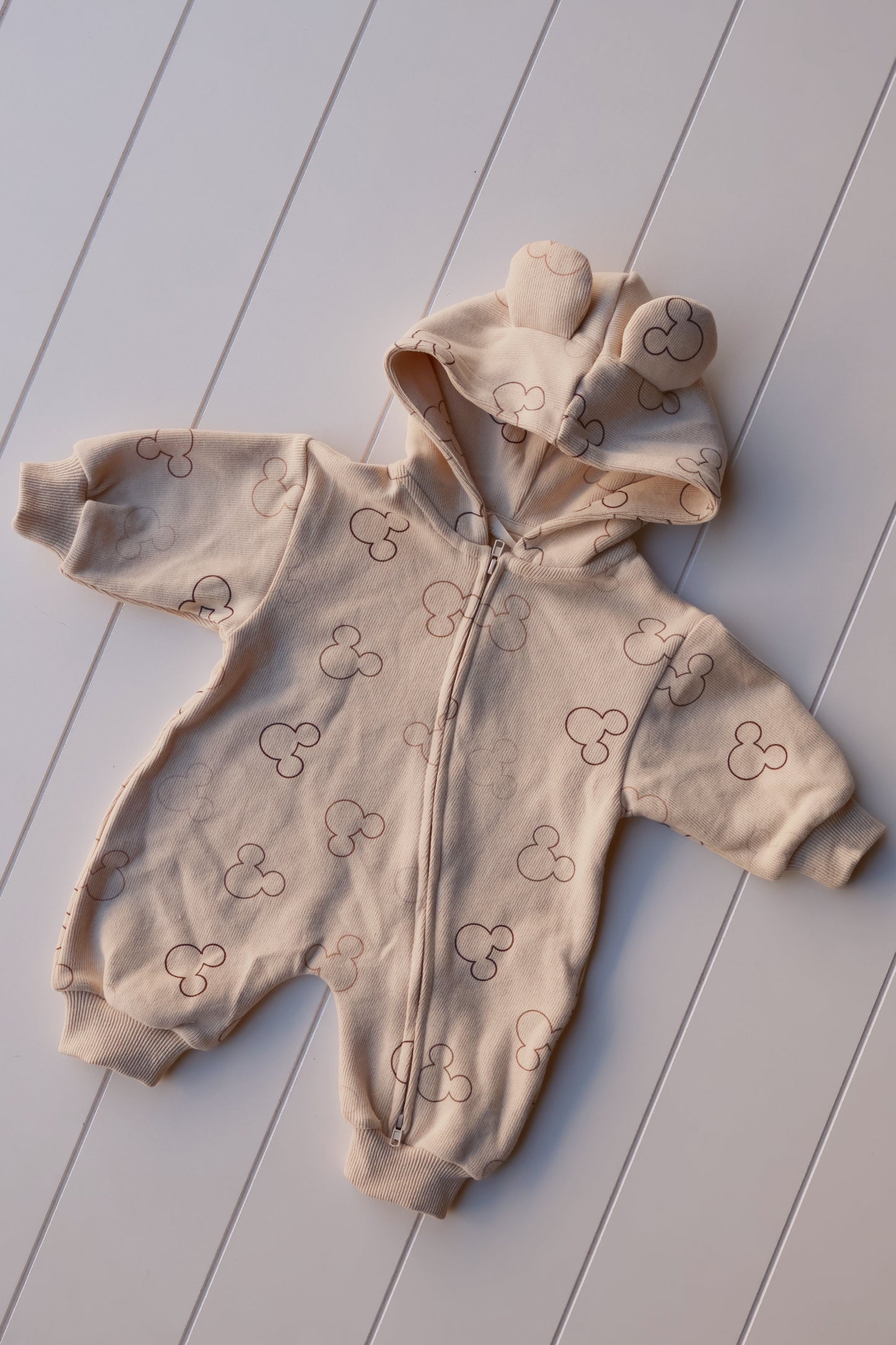 Printed Zip Hooded Jumpsuit