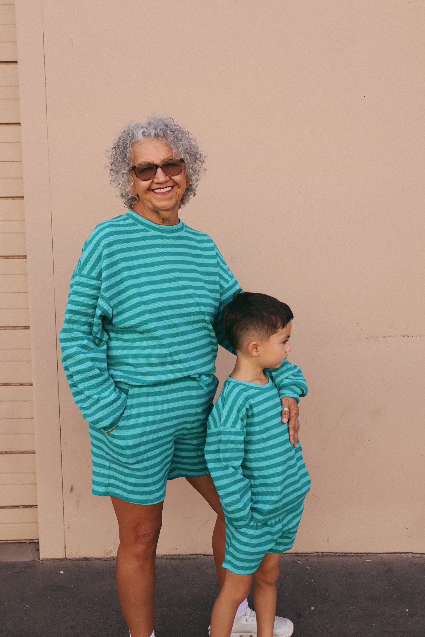 Mama Stripe Waffle Set