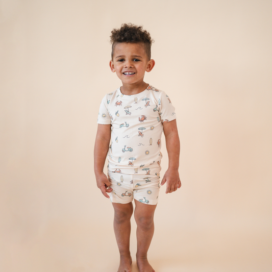 Bamboo Short Sleeve and Shorts 2-Piece Set