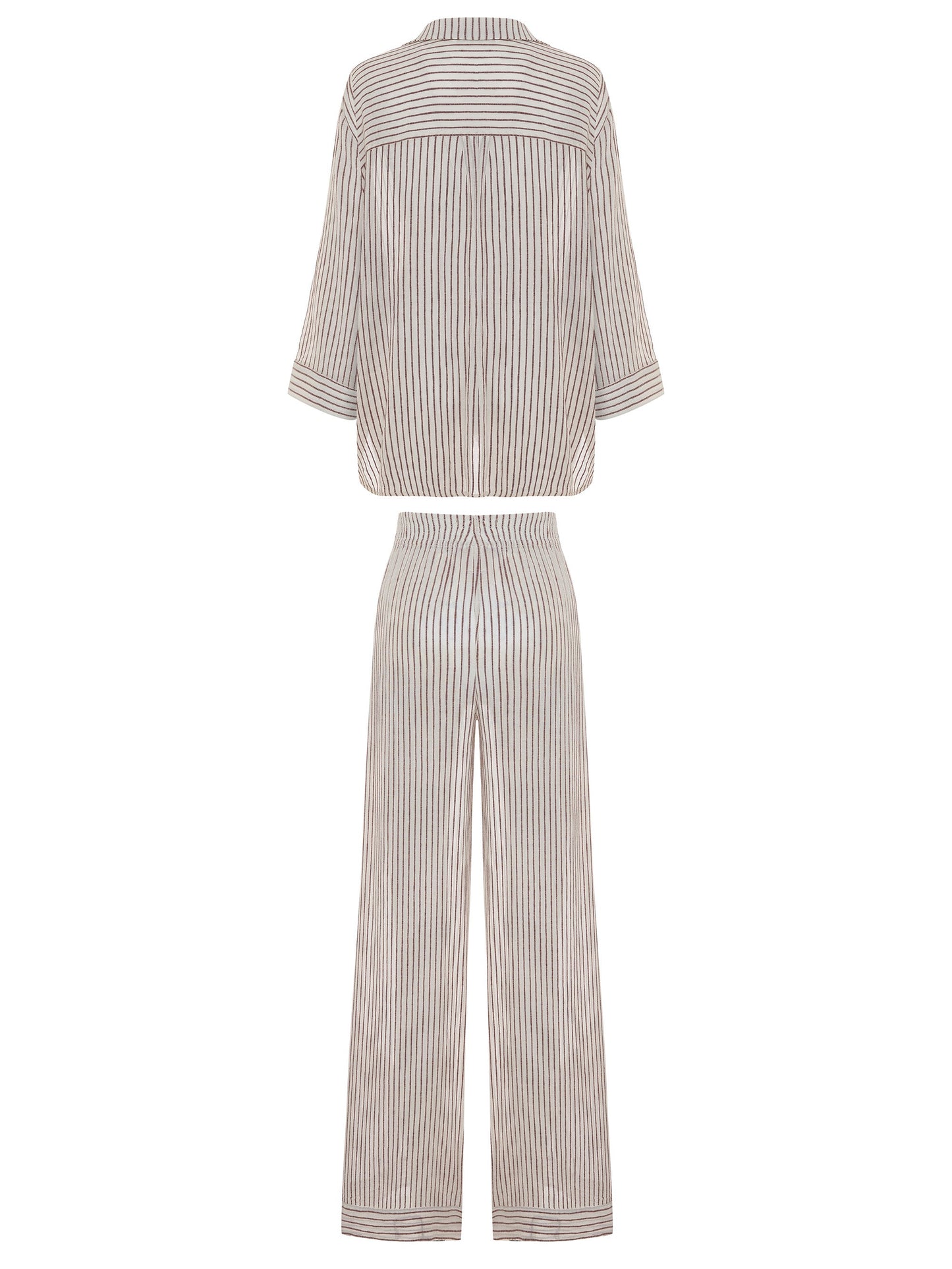 Voyage Set - Burgundy Stripes