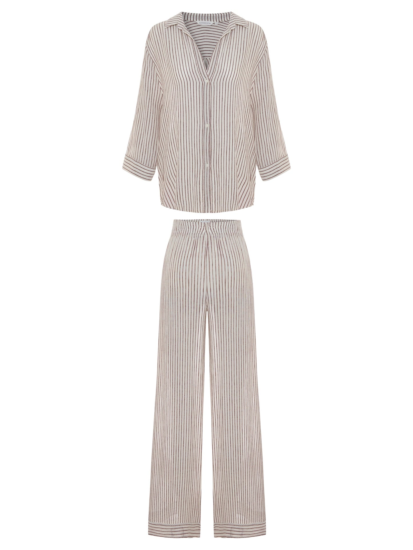 Voyage Set - Burgundy Stripes