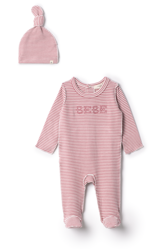 BEBE Embroidered Brushed Onesie