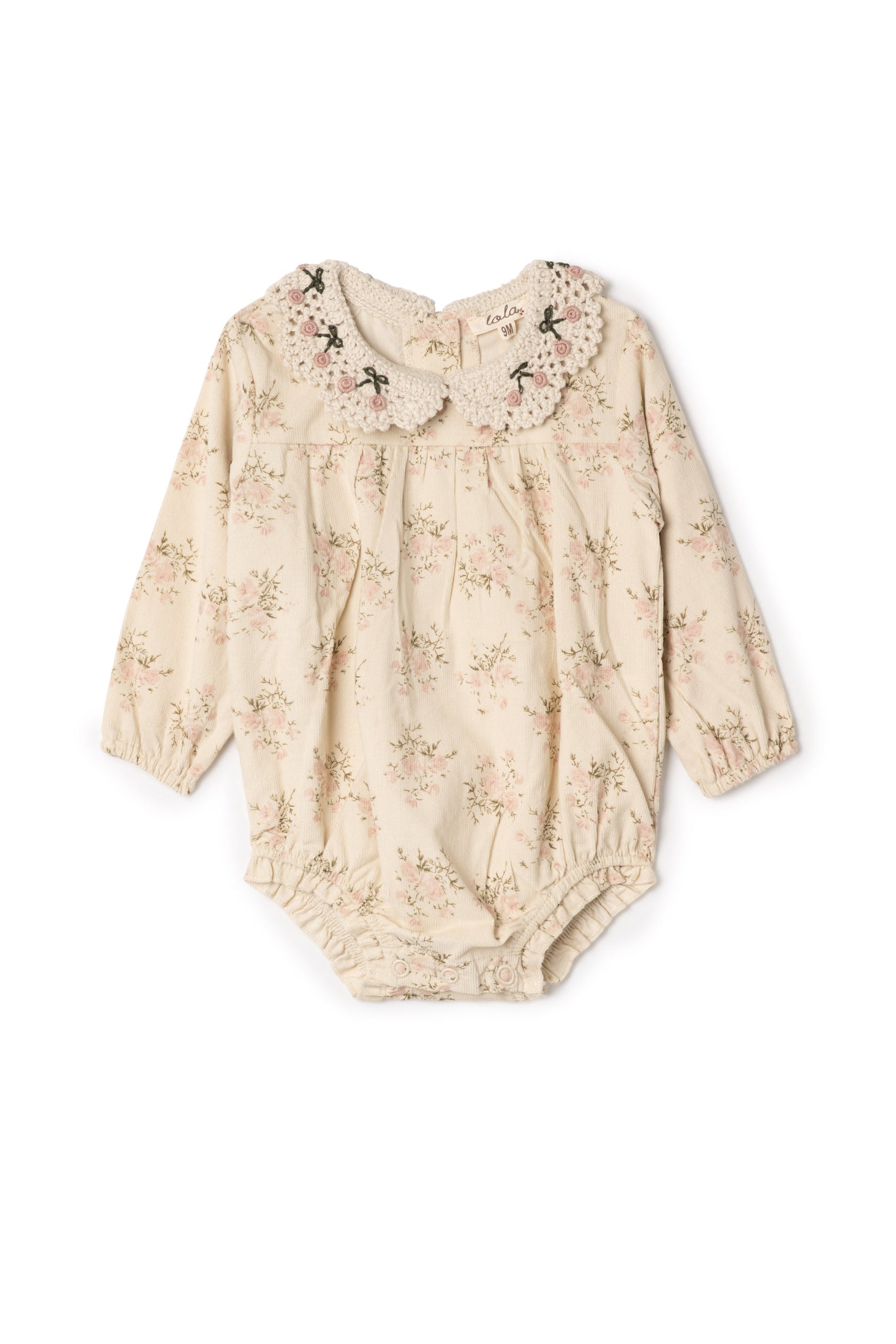 Flower Print Crochet Collar Bubble