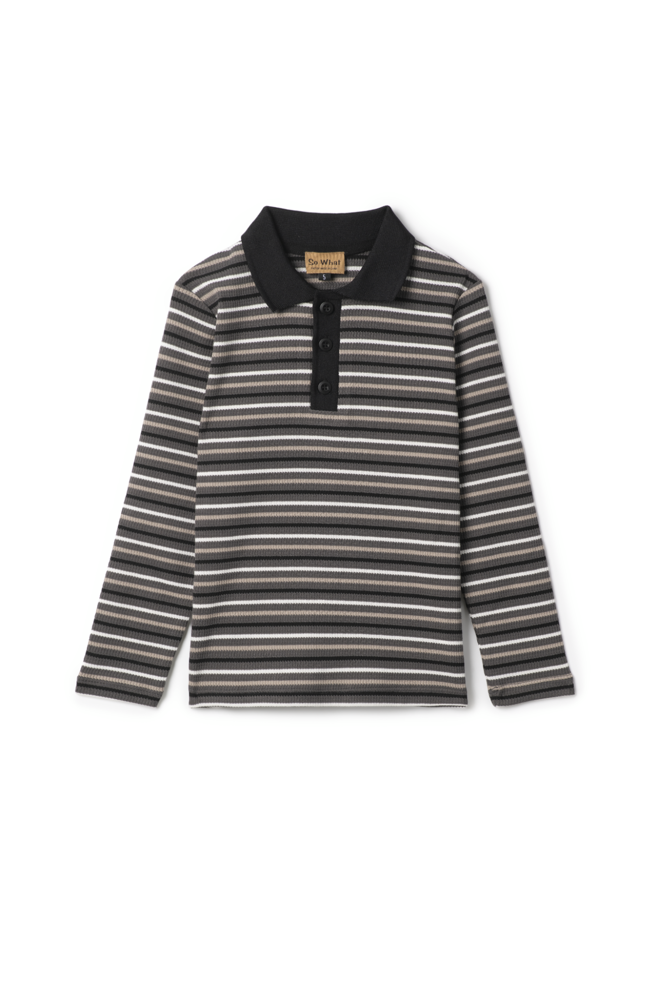 Waffle Stripped Polo