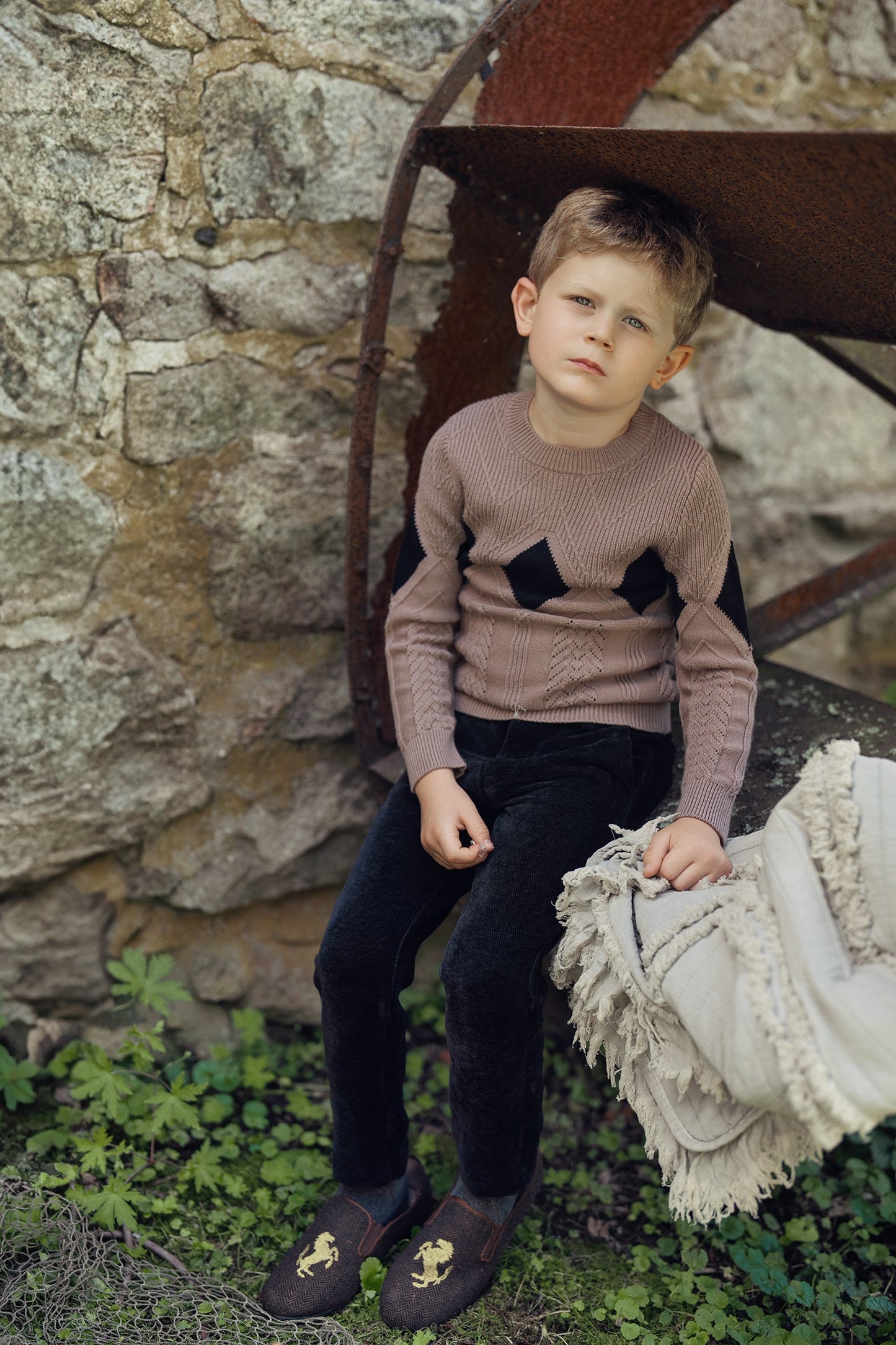 Diamond Pointelle Sweater