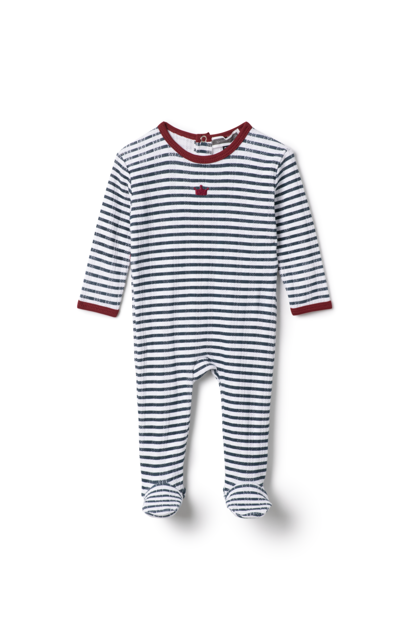 Striped Pointelle Onesie