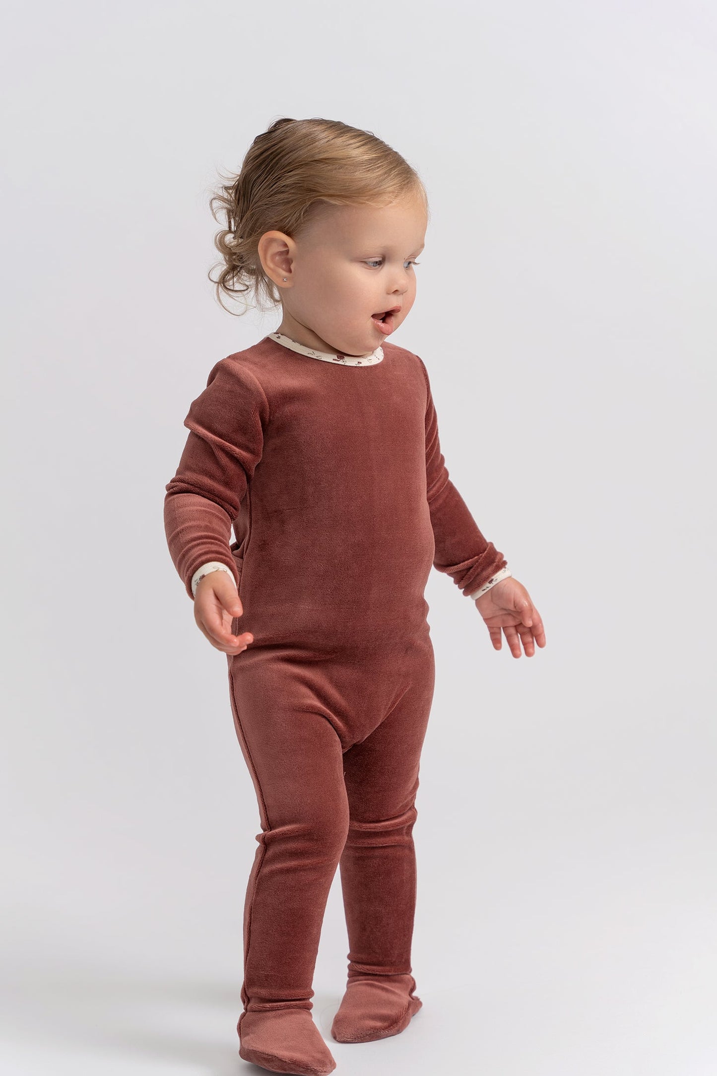 Velour Printed Onesie