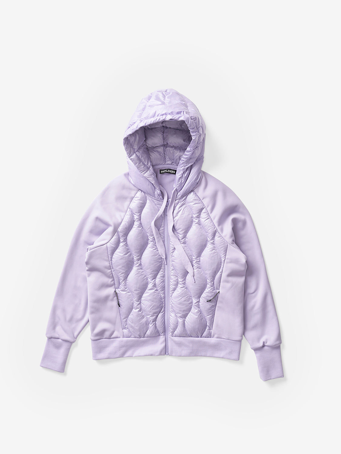 Down Zip Hoodie - Lavender