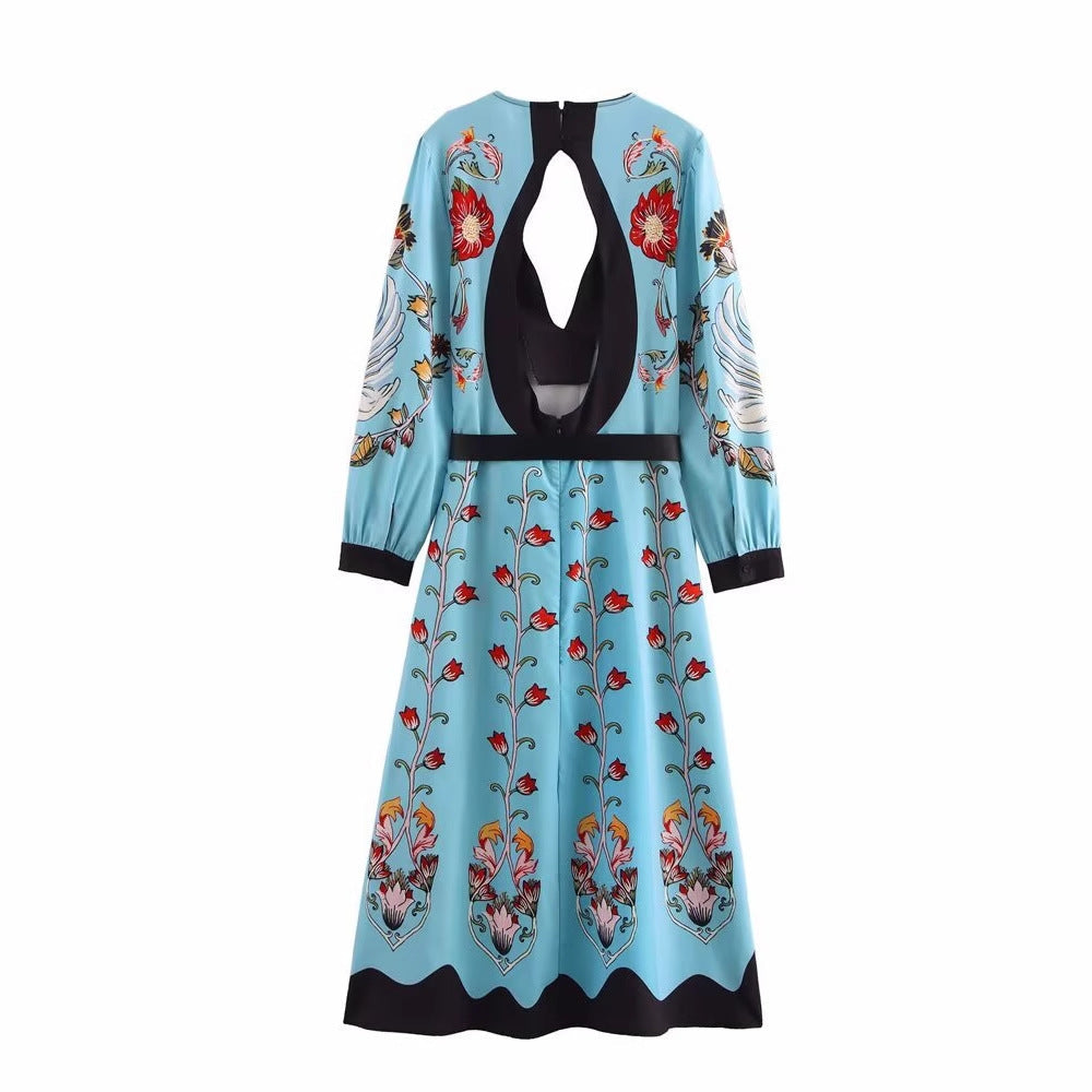 Waist-Cinched Floral Dress, The Met