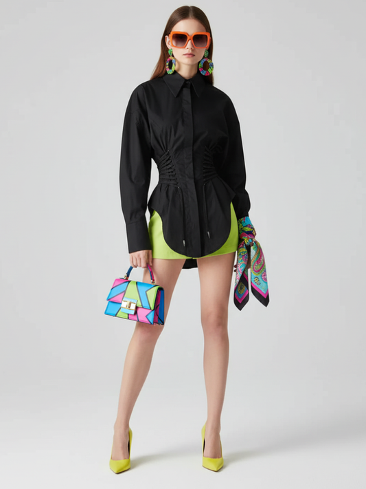 Waist-Tied Irregular Shirt, Hudson Yards