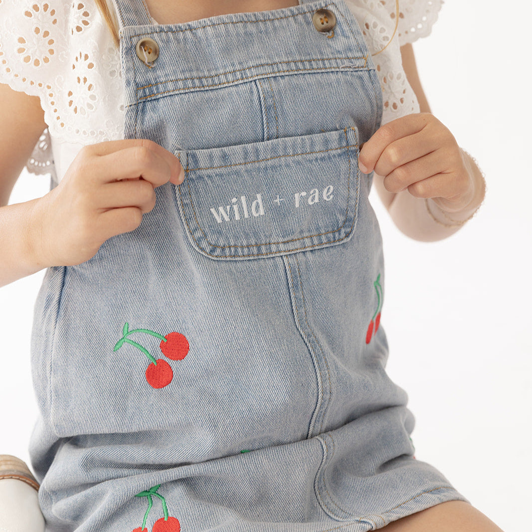 Wild Cherry Denim Dress