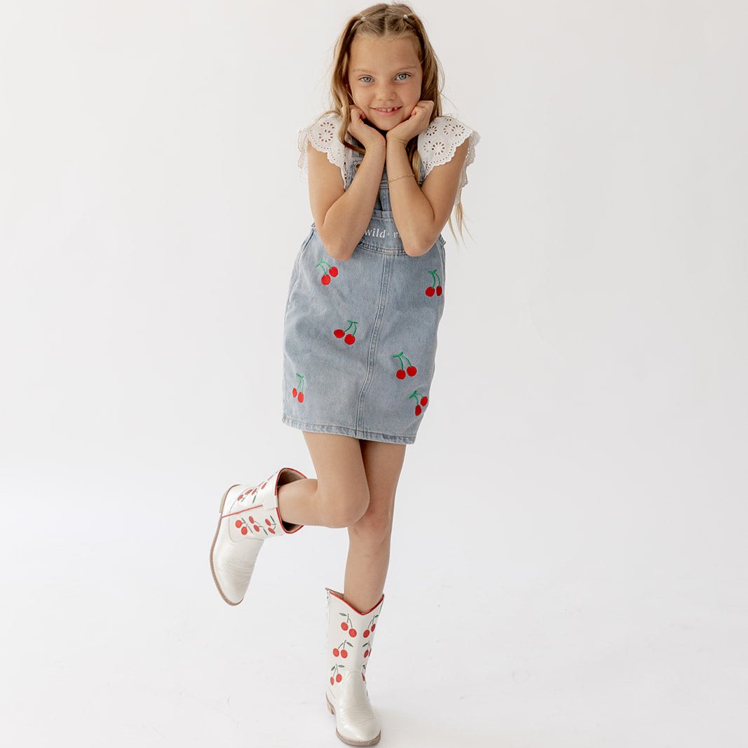 Wild Cherry Denim Dress