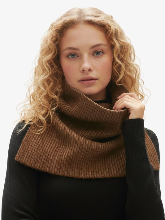 Wool Neck Gaiter - Desert Taupe