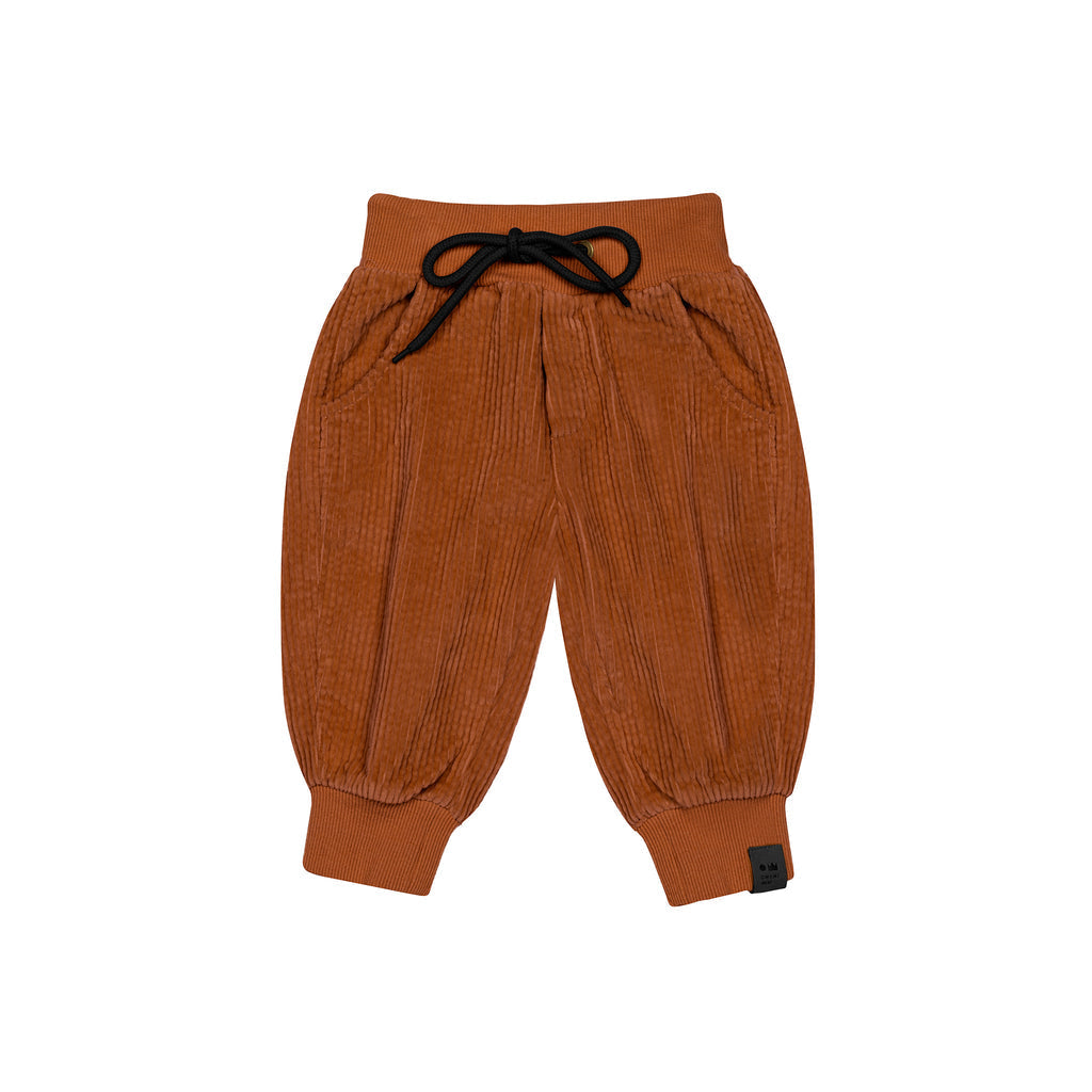 Kids Corduroy Joggers - Rust