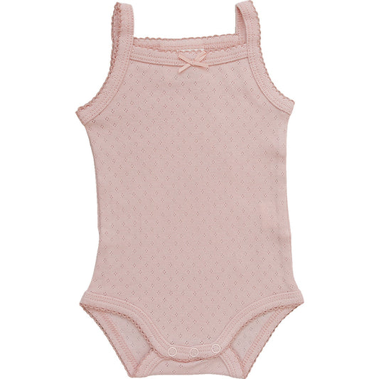 Pink Bow Pointelle Tank Bodysuit