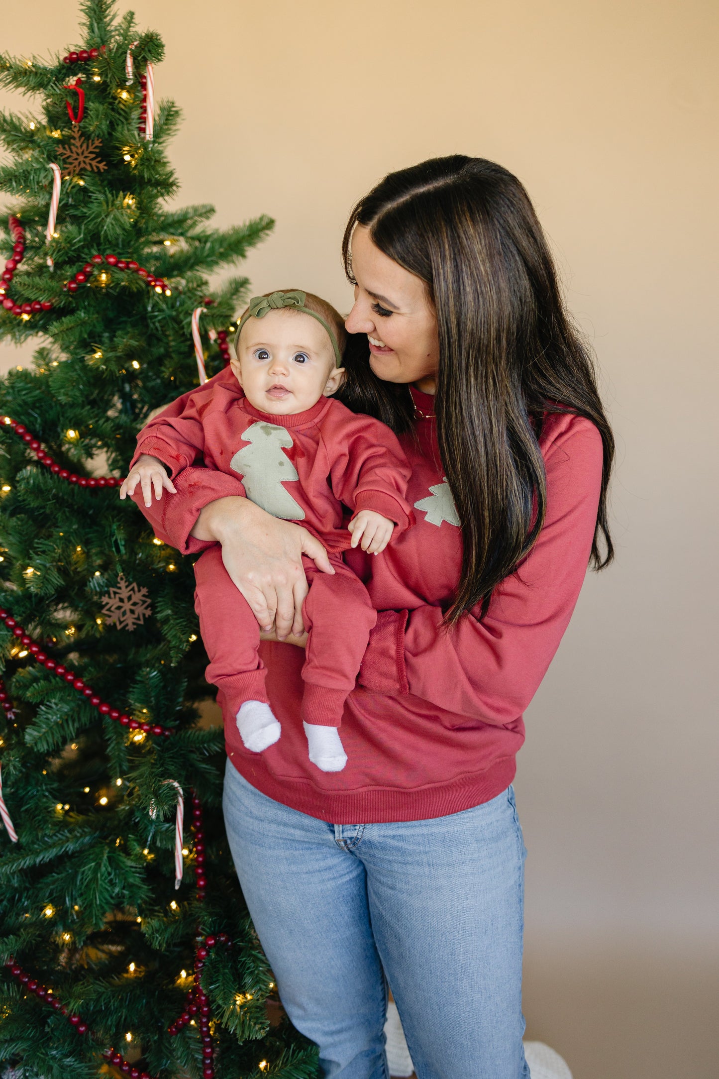 Christmas Tree Applique Sweatshirt