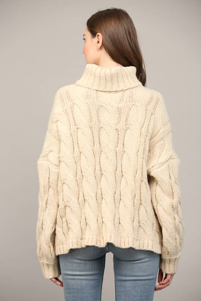 Cable Knit Turtleneck