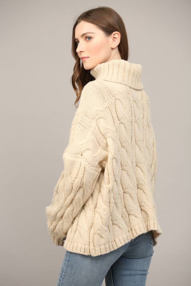 Cable Knit Turtleneck
