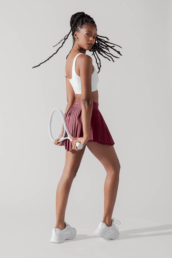 Ace ‘em Pleated Skort - Desert Rose - Mack & Harvie