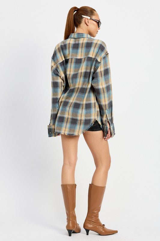 ACID WASH FLANNEL SHIRT - Mack & Harvie