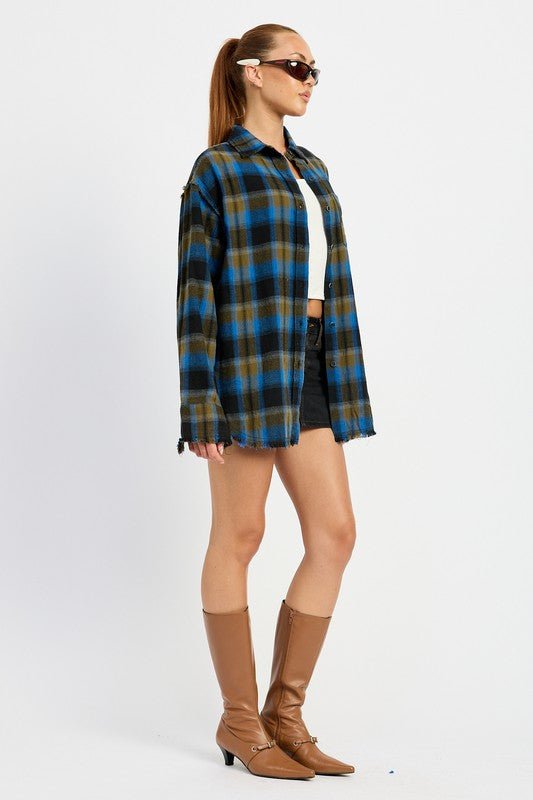 ACID WASH FLANNEL SHIRT - Mack & Harvie