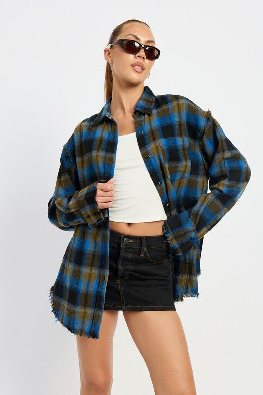 ACID WASH FLANNEL SHIRT - Mack & Harvie