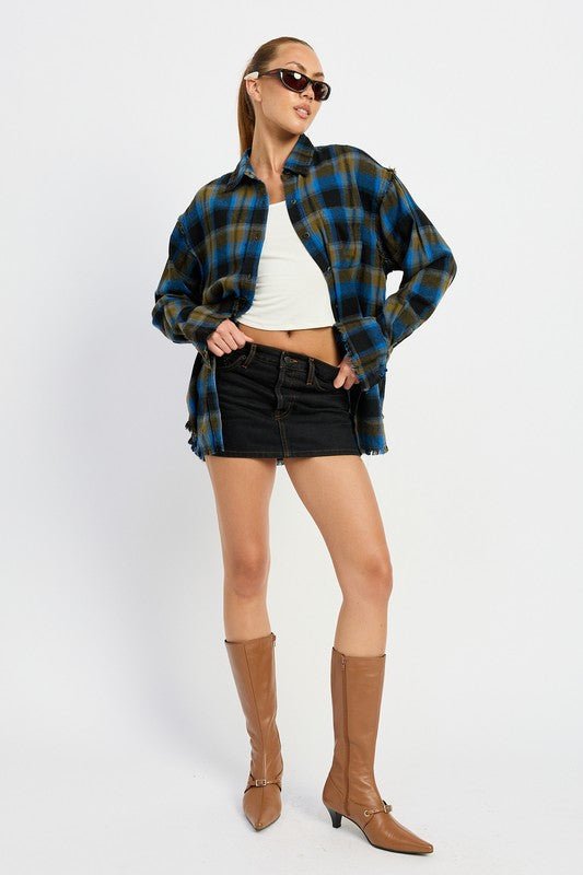 ACID WASH FLANNEL SHIRT - Mack & Harvie