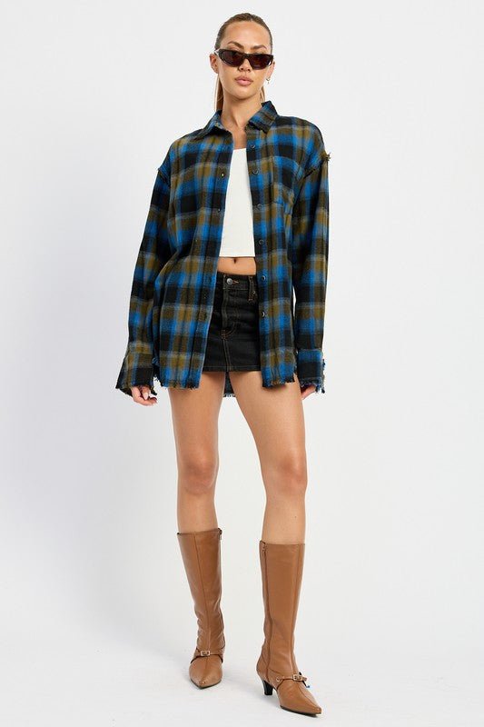 ACID WASH FLANNEL SHIRT - Mack & Harvie