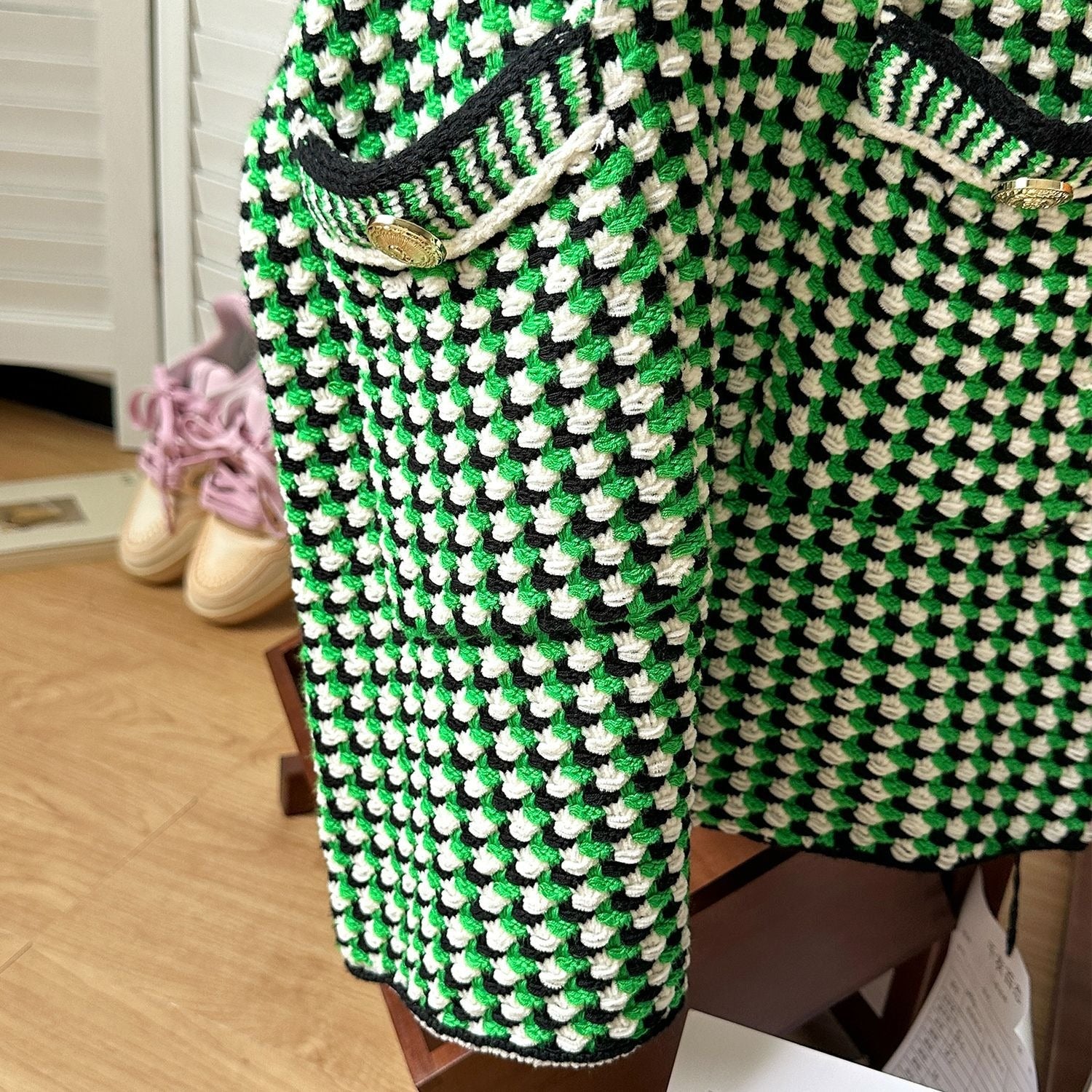 Alice Knit Check Dress - Mack & Harvie