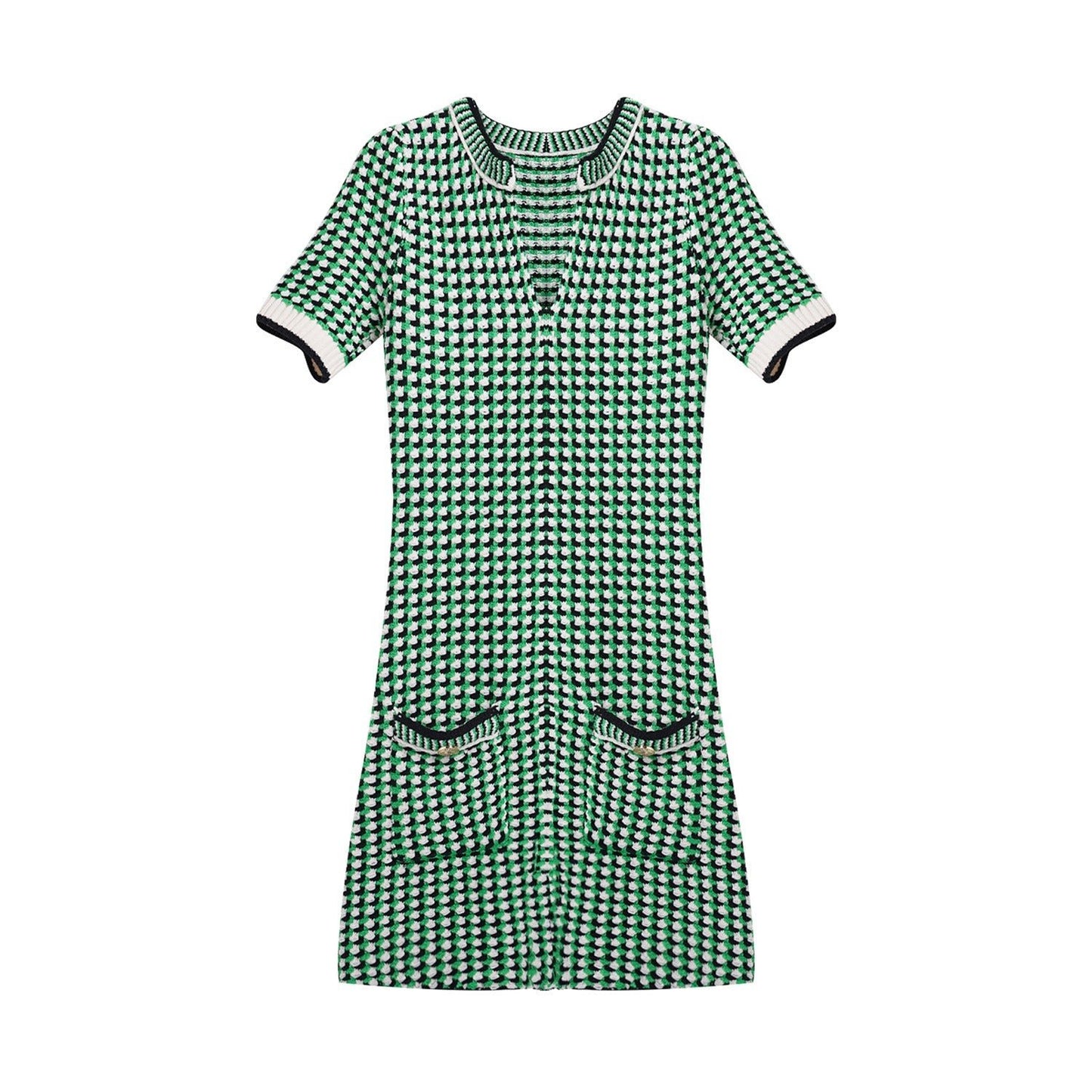 Alice Knit Check Dress - Mack & Harvie