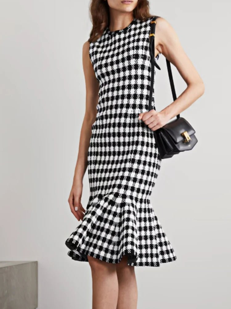 Alice Plaid Spandex Dress - Mack & Harvie