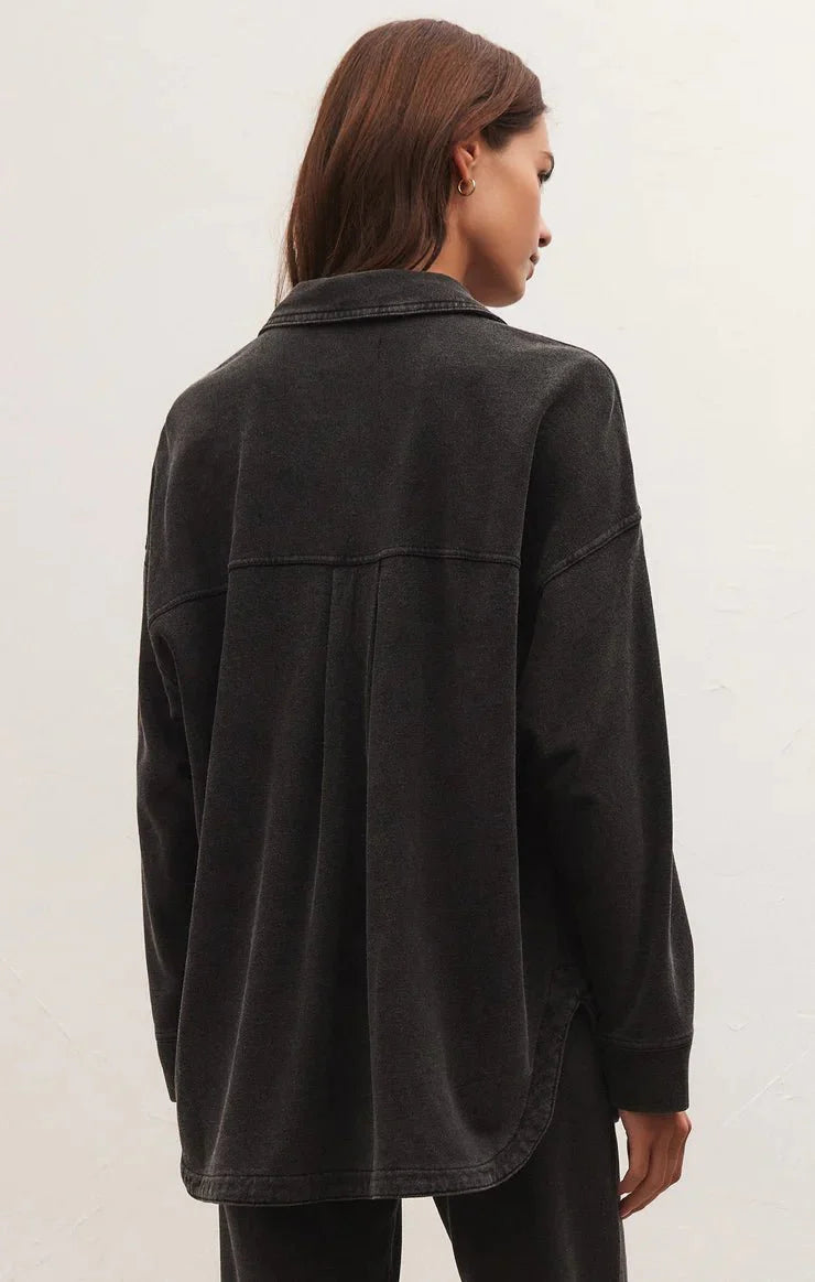 ALL DAY KNIT DENIM JACKET