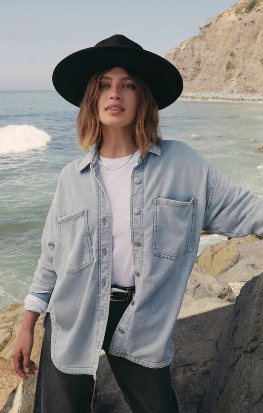 ALL DAY KNIT DENIM JACKET
