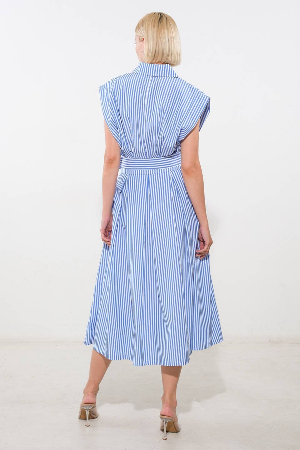 ALONG THE SHORELINE WOVEN MIDI DRESS - Mack & Harvie