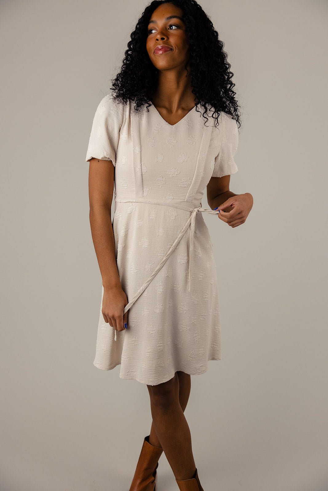 Alyssa Embossed MOM Dress - Mack & Harvie