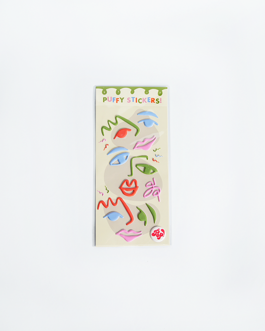 Art Party Puffy Stickers - 10 pack