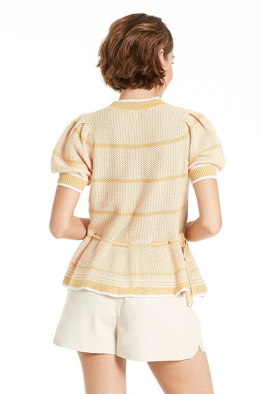 Arya Sweater in Marigold Stripe